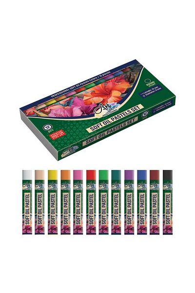 artline Set 12 Creioane Ulei Pastel 11 Mm