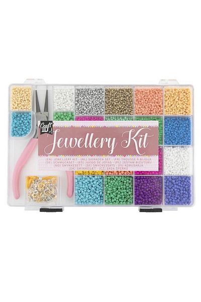 CraftID 20-color bead set with pliers and accessories CrafID
