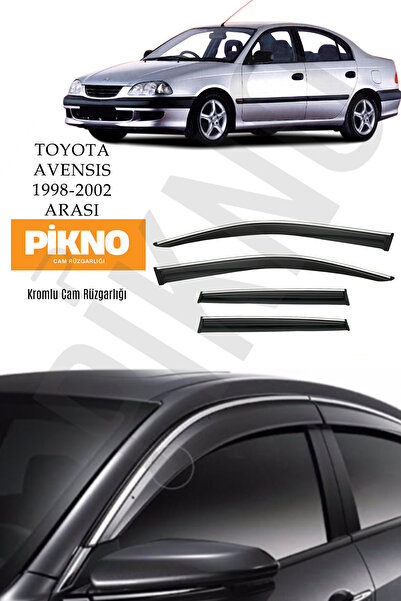 pikno Toyota Avensis 1998-2002 Arası Kromlu Cam Rüzgarlığı 4'lü Set A+ Plus