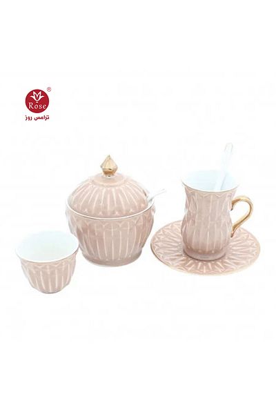 Rose CR-1818-27-Piece Tea and Coffee Serving Set Rose