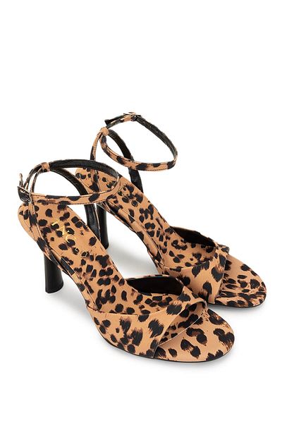 Tamer Tanca Women's Vegan Leopard Heeled Shoes