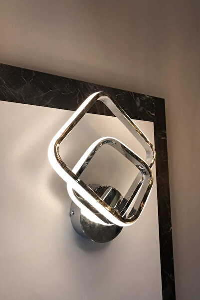 RSCOLLECTIONS A Luxury Modern Duvar Led Aplik - Beyaz Işık Antrasit