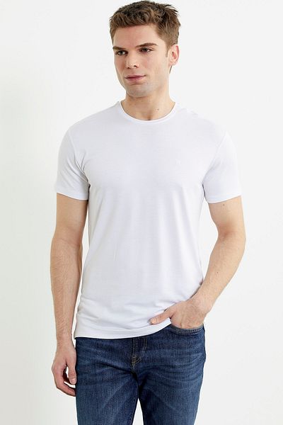 Sementa Μπλουζάκι Crew Neck Basic - Λευκό