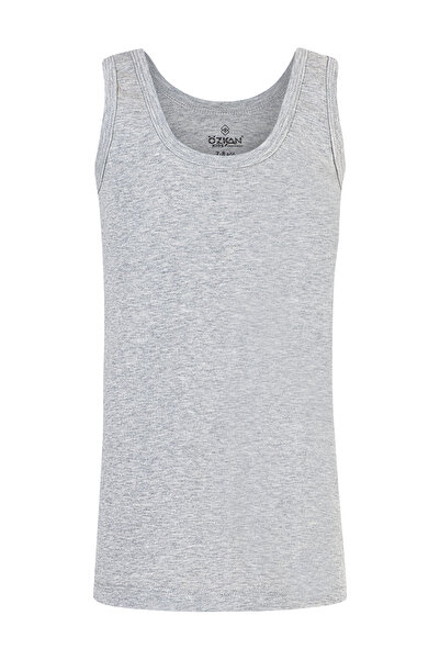 ÖZKAN underwear Özkan 0801 Pack of 10 Boys' Cotton Ribbed Fabric Flexible and Comfortable Undershirt