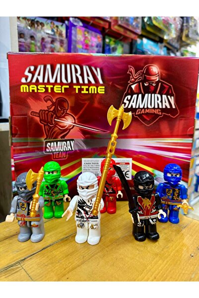 Master Time Ninja Samuray Dövüşcüler Savaş Askerleri Eklemli Oyuncak Figür 12...