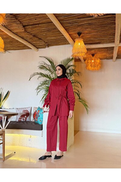 Hare Butik FİONA CANVAS ANVELOP DETAY GÖMLEK