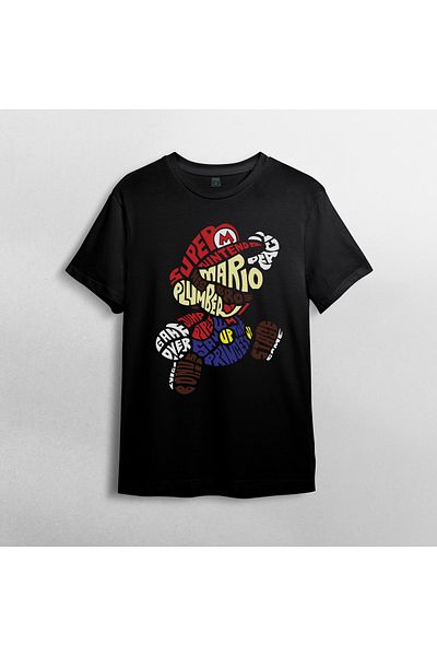 Pixxa Μπλουζάκι Super Mario Bros 100% βαμβακερό με λαιμόκοψη μοντέλο 3