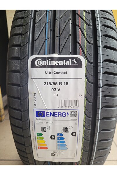 Continental 215/55R16 Ultra Contact 93V FR Set olarak (4 ADET) A serisi 69db 2025 Üretim*