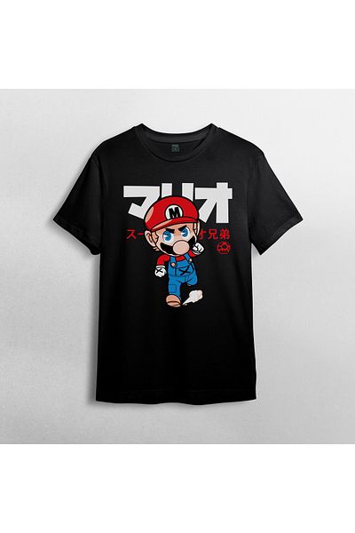 Pixxa Μπλουζάκι Super Mario Bros 100% Cotton Crew Neck Model 11