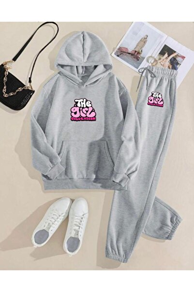 RPT MODA PREVELIKI KOMPLET ZA DEVOJKU SA ŠTAMPANIM DETALJIMA KA Sa kapuljačom...