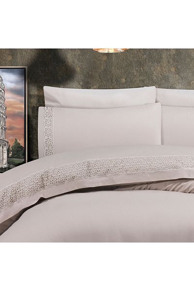 Solinas Collection Комплект завивка с медальон от норка - 100% памук