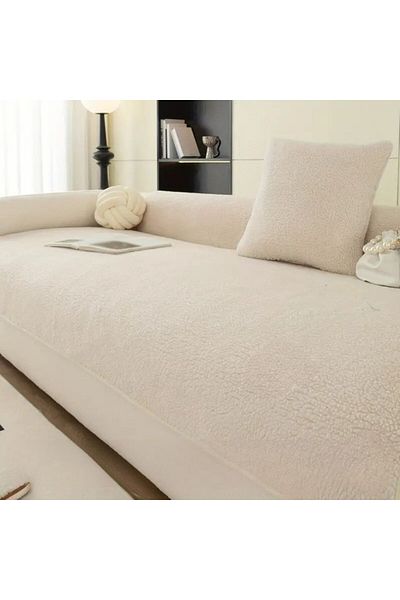 ZADA HOME Husa de canapea Teddy Top Plush pentru trei persoane Zona de relaxare 75X190 cm Dimensiuni (1 bucata)