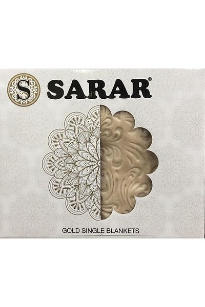 Sarar Gold Embos Single Thick Blanket 2.5 kg 160 X 220