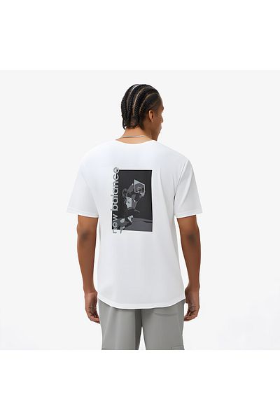New Balance Mnt1509 Λευκό Ανδρικό T-Shirt