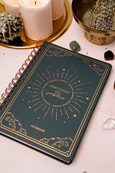 Matt Notebook Bullet Journal Edition A5 15x21 cm Spiralli Noktalı Tarihsiz Not Defteri Güneş Bulut
