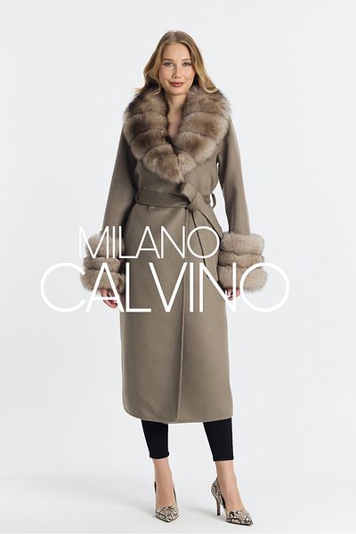 Milano Calvino Furry French Cashmere Coat