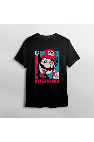 Pixxa Μπλουζάκι από 100% βαμβάκι Super Mario Bros Crew Neck Model 1