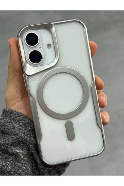 EDELFU غطاء حماية شفاف لهاتف iPhone 16 مزود بمغناطيس Magsafe مع حافظة من السي...