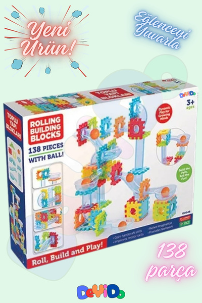 DeYiDo Eğlenceli Toplu Yapı Blokları Oyunu Eğitici Le go Puzzle Tasarım Beceri Gelişim Oyuncağı (138 Parça)