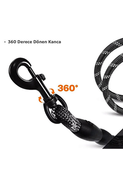 ePhase Reflektörlü Köpek Tasması 130 CM - Orta ve Büyük Irk Köpeklere Uygun Köpek Gezdirme Tasması