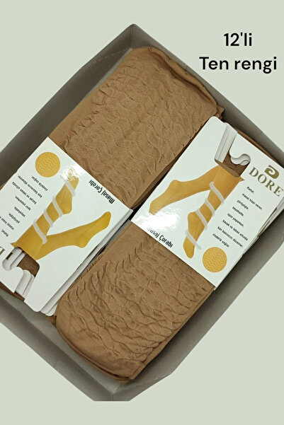 Dore Çorap Black Color Gold Massage Socks 12 Pack