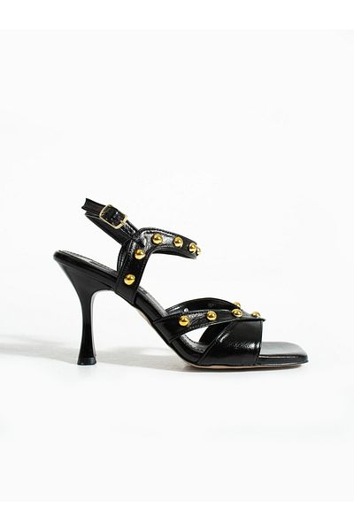 ALEMDAR AYAKKABI Pantofi de damă cu toc NİRA Black Trop
