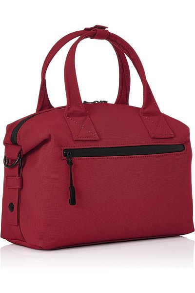 ANELLO Burgundy Anello 2way mini Boston handbag