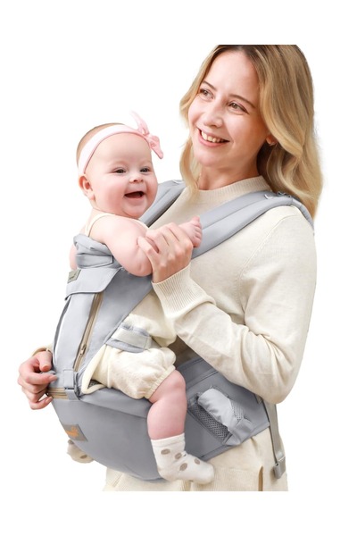 GROWNSY 6'sı 1 Arada Ergonomik Bebek Taşıyıcı Ayarlanabilir, Hafif ve Nefes A...