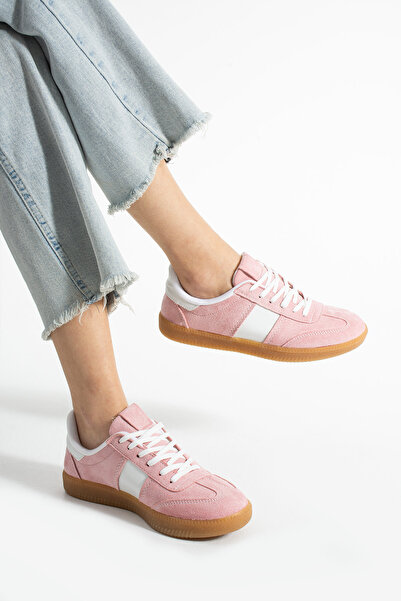 Ayax Pudra Krep Renk Taban Günlük Kadın Sneaker
