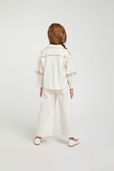 Escabel 3-Piece Ethnic Pattern Girl's Jacket Set