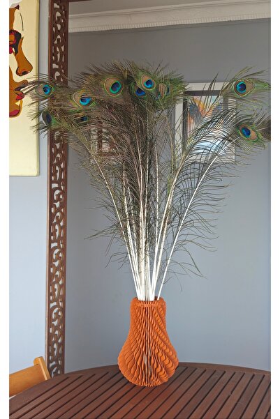 jujü Tavus Kuşu Tüyü, Dekoratif Ürün, Vazo Çiçeği ,1 Adettir, 60 Cm Uzunlukta.