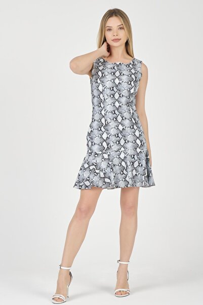 Shahiqa Yılan Desenli Elbise
