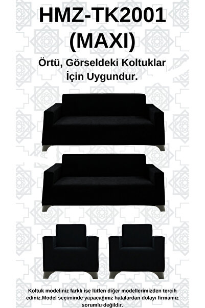 Akbal Home İtalyan Nubuk HMZ-TK2001 (Maxi) Kalıp 3+3+1+1 Koltuk Örtüsü