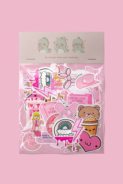 dadi ramba Cool and Cute Sticker Pack - -Bullet Journal - Agenda - Planner - Notebook - Laptop Sticker Decal