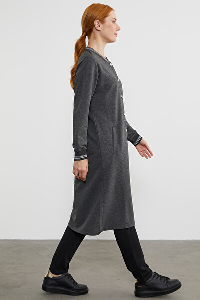 Sementa Καπάκι με κουμπωτό λαιμό - Anthracite