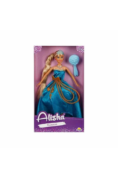 alisverisdevi 0835 Sun-Rst-Sis-Mnk Alisha Princess Long Hair Accessory Doll Set 29 cm 3Colors -Sunman