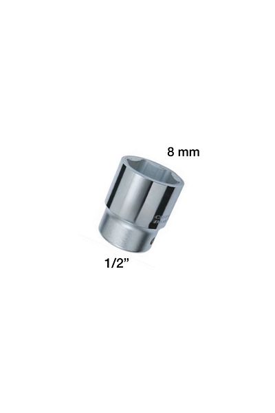 Baytec 1/2'' Six Corner Socket Wrench 8 mm