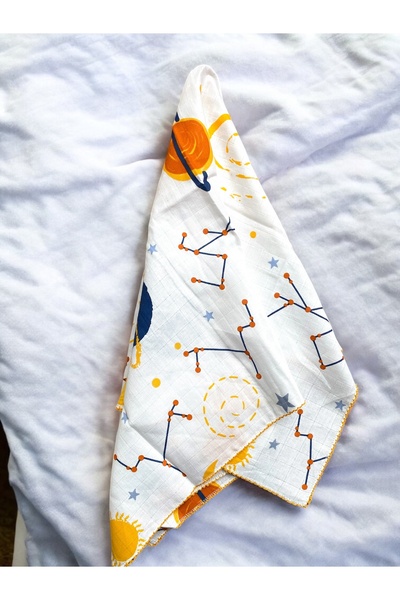 Fun Life بطانية أطفال موسلين عضوية متعددة الأغراض، بطانية أطفال مطبوعة على شك...