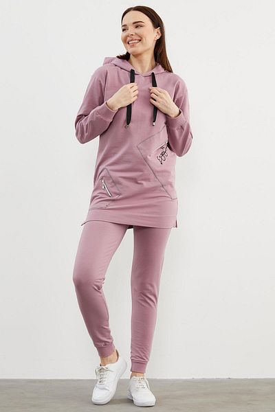 Sementa Φόρμα Oversize Hooded - Λιλά
