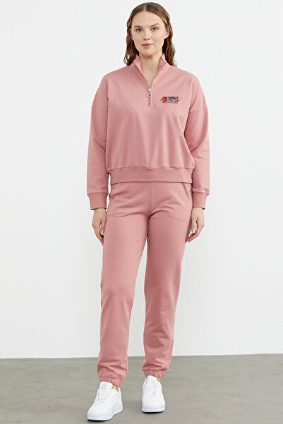 Sementa Спортивний костюм з високим коміром - сухий троянда
