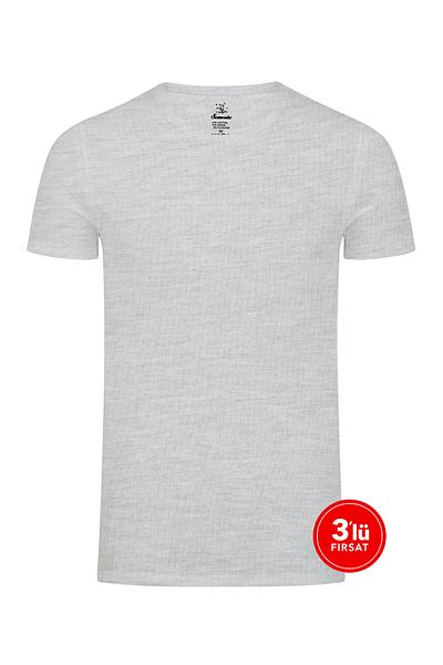 Sementa Ανδρικό μπλουζάκι Modal Crew Neck 3 Pack - Μελανζέ