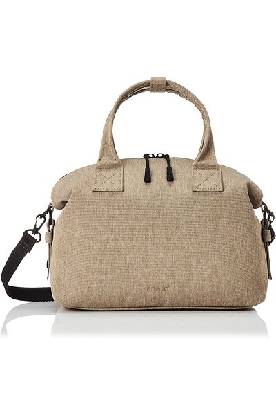 ANELLO Beige Anello 2way mini Boston handbag