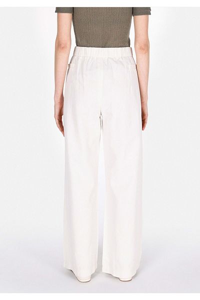 Colin's Regular Fit High Waist Wide Leg Women's White Trousers