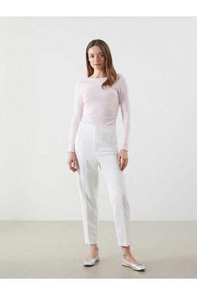 LC Waikiki Lcwaikiki Classic Pink Boat Neck Women's Bodysuit