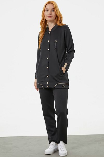 Sementa Σετ φόρμας Plus Size Tunic - Μαύρο