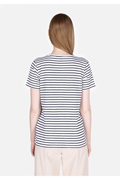 Colin's Γυναικείο κοντομάνικο μπλουζάκι με κανονική εφαρμογή V λαιμόκοψη