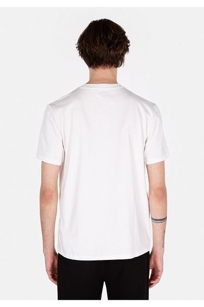Colin's Comfort Fit Round Neck Plain Men's White Short Sleeve T-Shirt