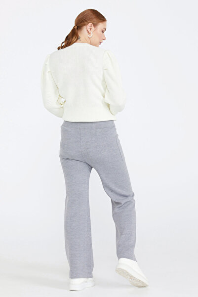 Sementa Трикотажні жіночі штани з кишенями - світло-сірі