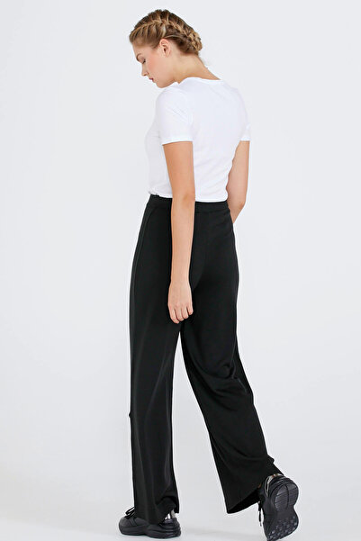Sementa Knitwear Women's Trousers with Pocket Detail - Black