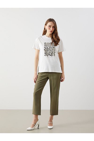 LC Waikiki Elastic Waist Loose Fit Women's Trousers